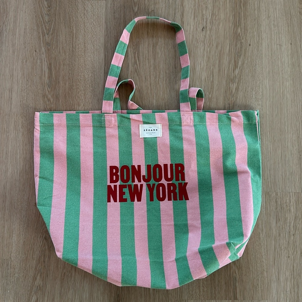 Sezane Bonjour New York Tote
